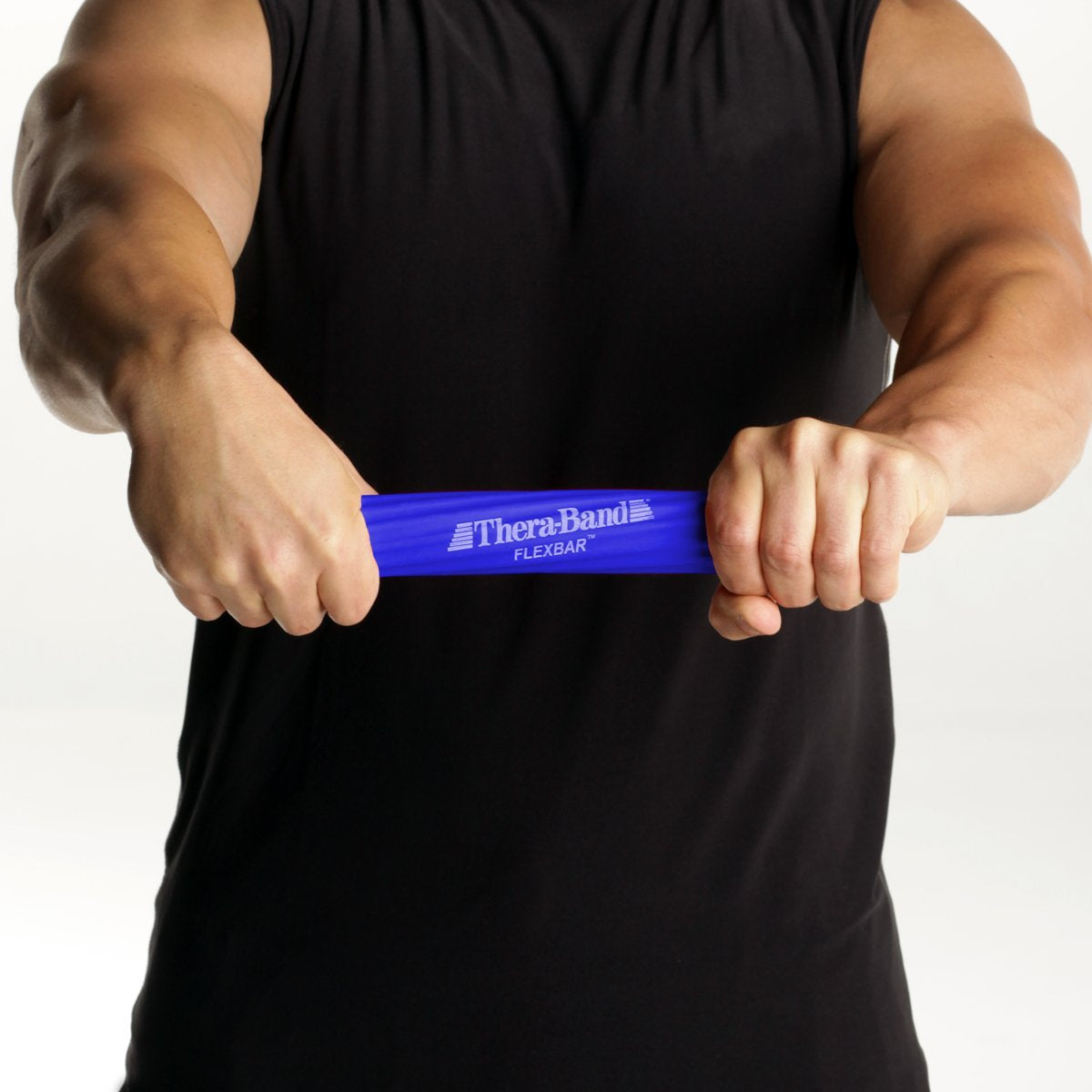 Flexbar, Tennis Elbow Therapy Bar, Relieve Tendonitis Pain & Improve Grip Strength, Resistance Bar for Golfers Elbow & Tendinitis, Blue, Heavy, Advanced