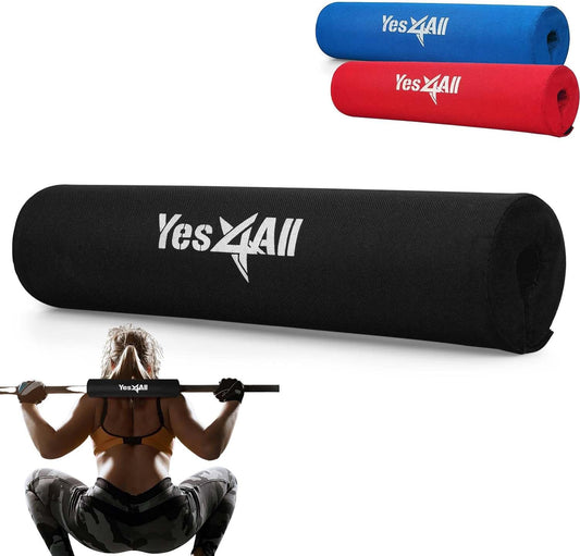 Barbell Thick Foam Nylon Pad, Neck Shoulder Protective Pad for Lunges, Squats and Hip Thrust Fit Standard Olympic Bar