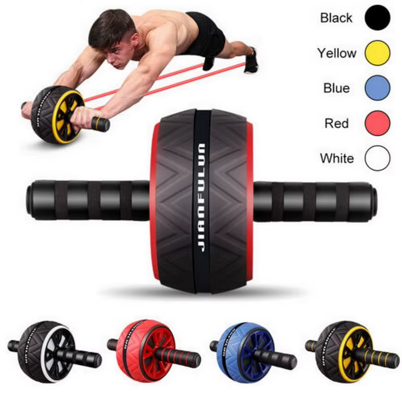 Ab Roller No Noise Abdominal Wheel, Stretch Trainer for Arm Waist and Leg Exercise, Gym Fitness Equipment