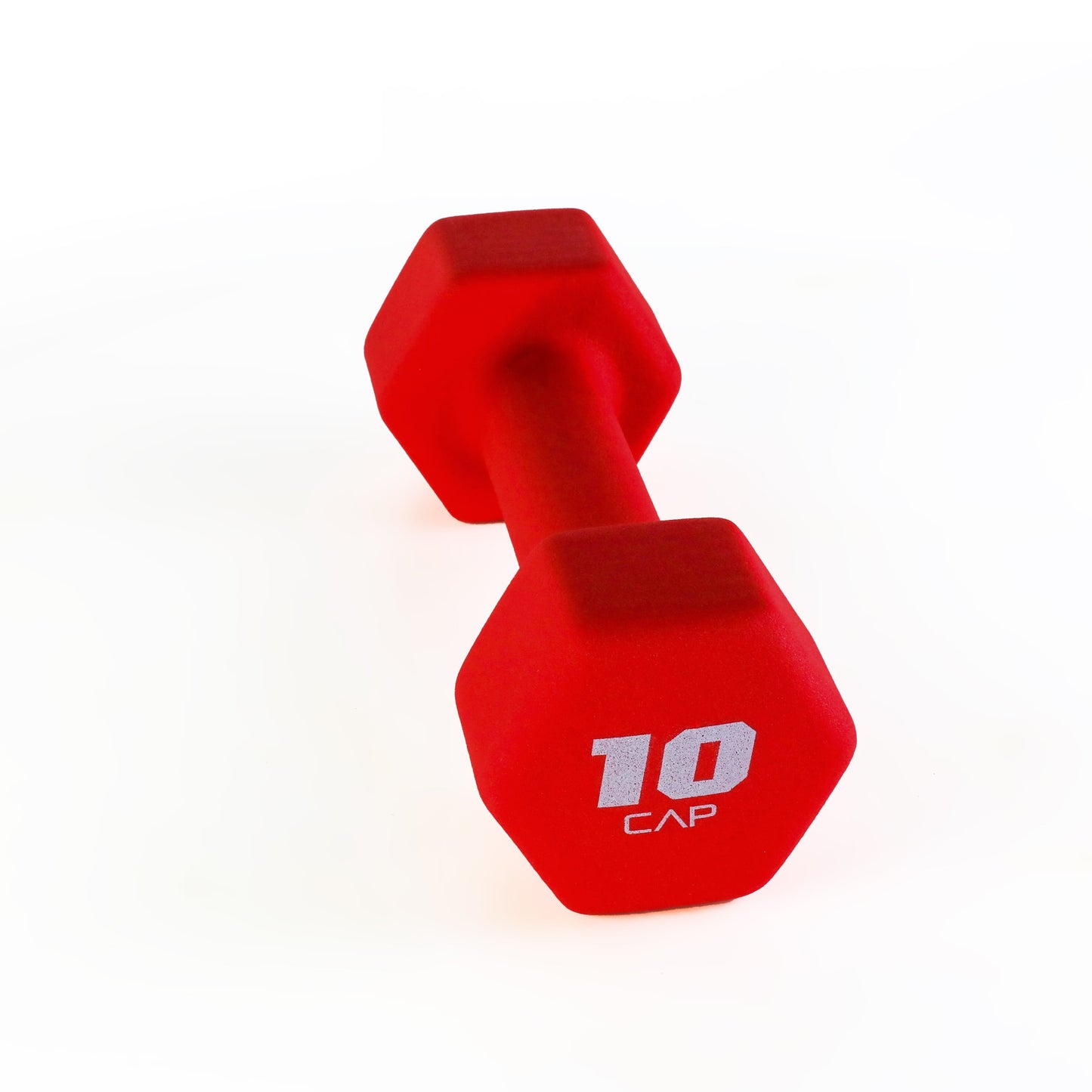 , 10Lb Neoprene Dumbbell, Red, Single