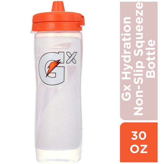 Gx Hydration System, Non-Slip 30Oz Squeeze Bottle - White